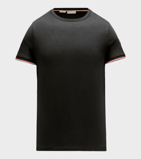 Tricolor Stripe T-shirt Black