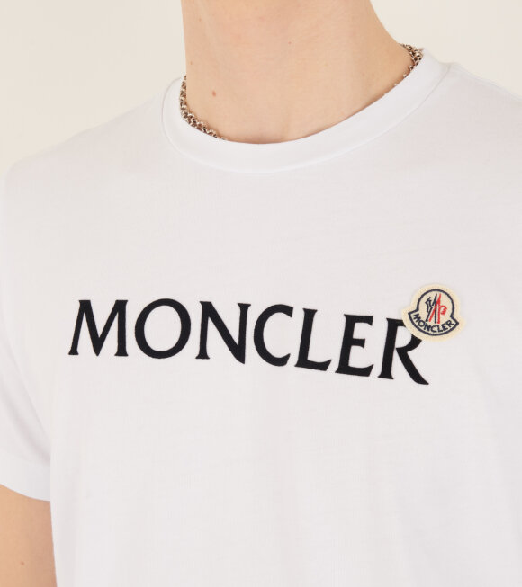 Moncler - Velour Logo T-shirt White