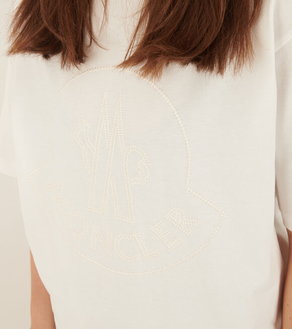Moncler - Embroidered Big Logo T-shirt White