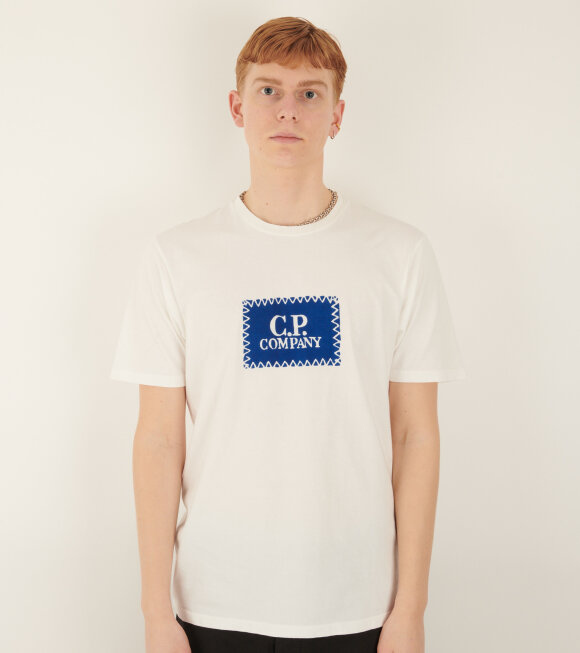 C.P Company - Stamp Logo T-shirt White/Blue