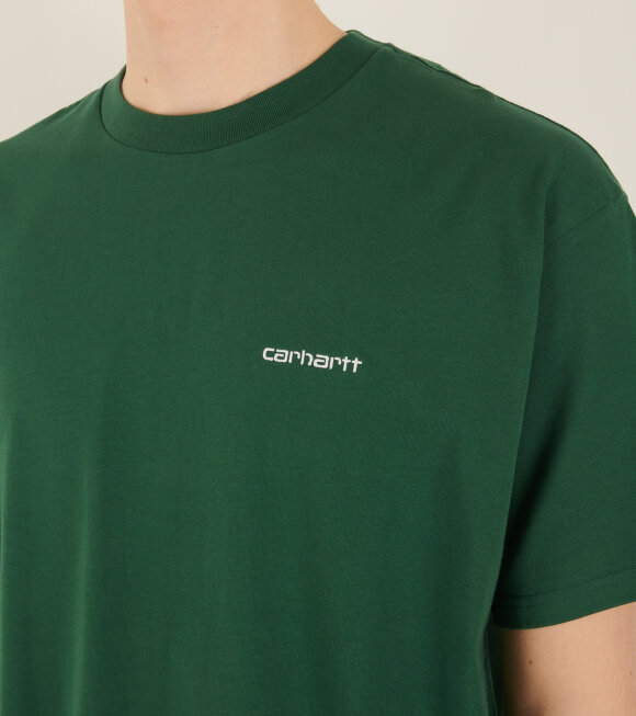 Carhartt WIP - S/S Script Embroidery T-shirt Treehouse/White