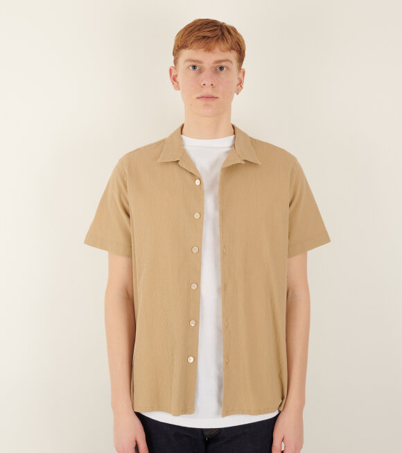 Paul Smith - Texture Cotton S/S Shirt Beige