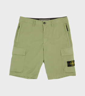 Patch Cotton Shorts Green