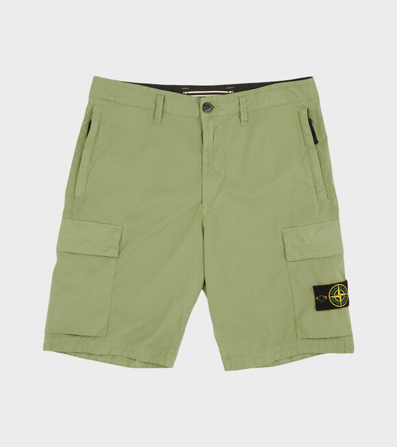 Stone Island - Patch Cotton Shorts Green