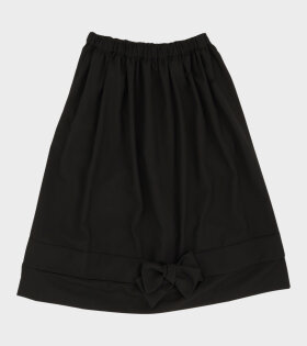 Bow Midi Skirt Black