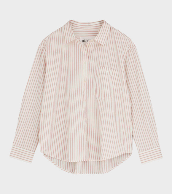 Aiayu - Lala Shirt Striped Mix Old Rose