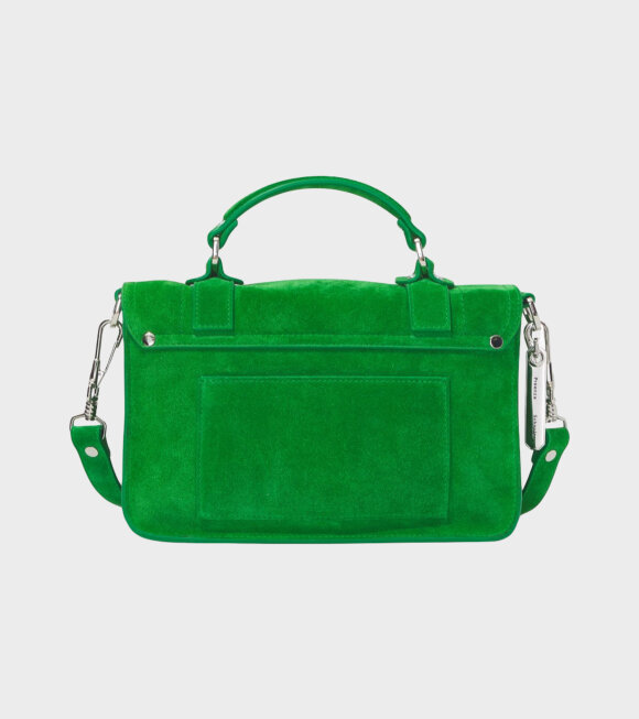 Proenza Schouler - PS1 Tiny Suede Bag Bottle Green