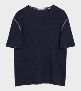 Tanker T-shirt Navy Sport Crochet