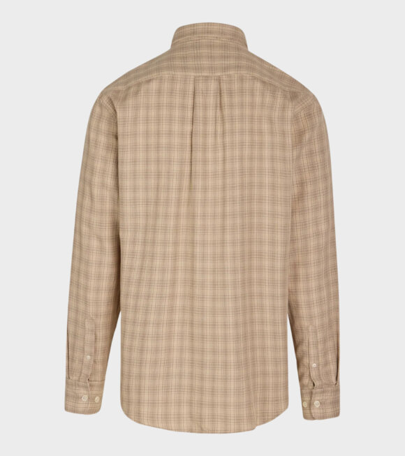Mads Nørgaard  - Malte Shirt Rainy Day/Vintage Khaki