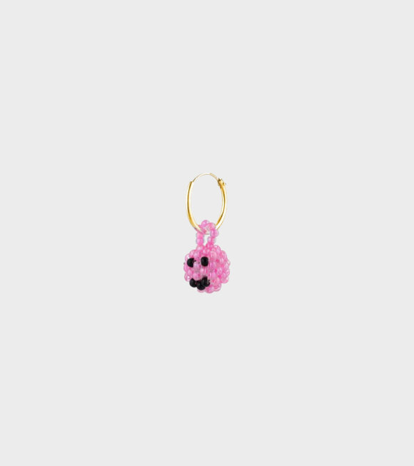 Pura Utz - Mini Smiley Earring Pink
