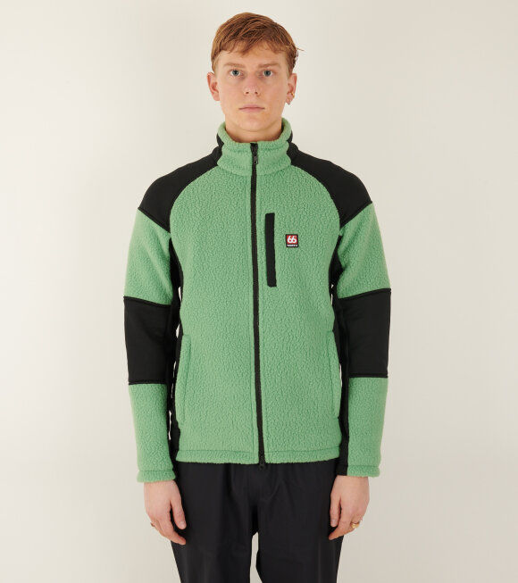 66 North - Tindur Technical Shearling Jacket Green