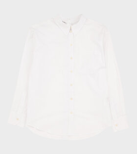 Striped Cotton Shirt White