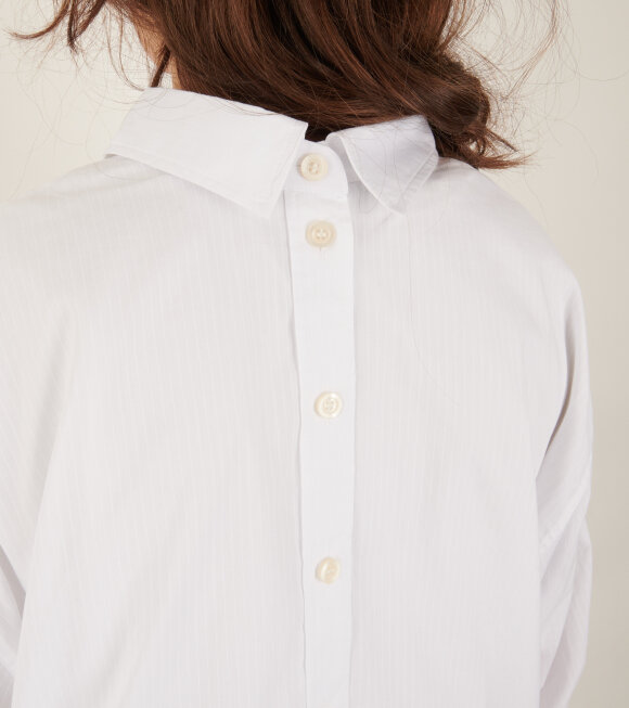 Acne Studios - Striped Cotton Shirt White