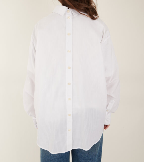 Acne Studios - Striped Cotton Shirt White