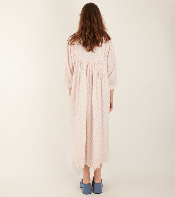 Skall Studio - Delphine Dress Sindhi Print/Soft Pink