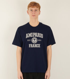 AMI Paris France T-shirt Navy