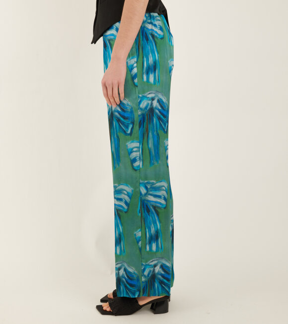 Acne Studios - Bow Print Trousers Green