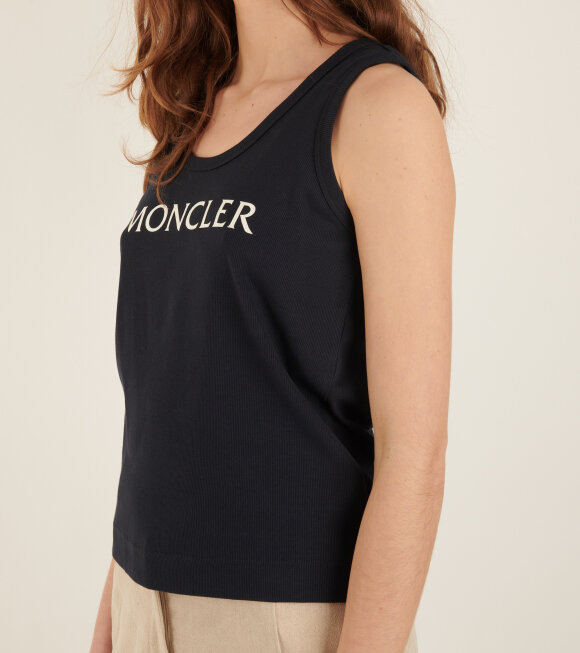 Moncler - Canotta Logo Top Navy