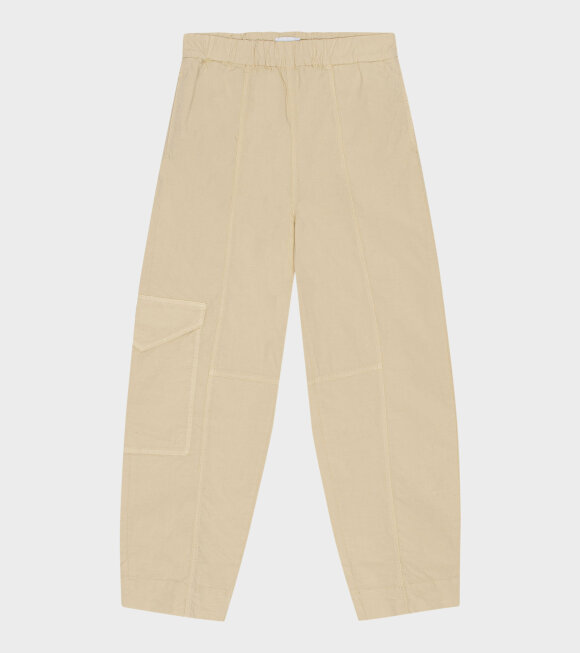 Ganni - Elasticated Curve Trousers Pale Khaki