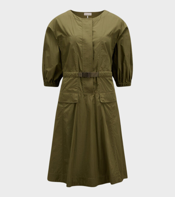 Moncler - Cotton Poplin Dress Olive Green