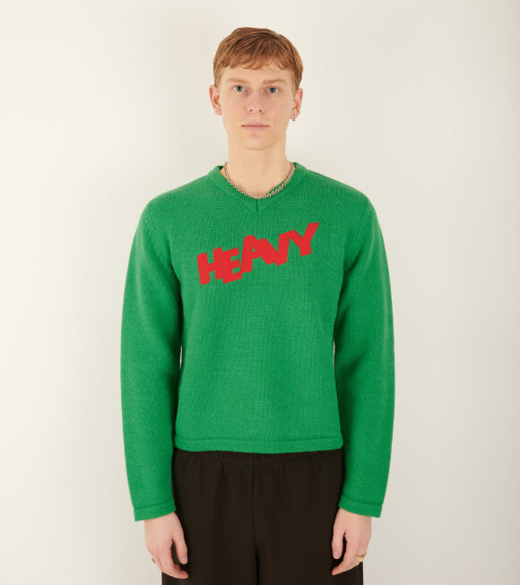 ERL - Heavy Knit Green/Red