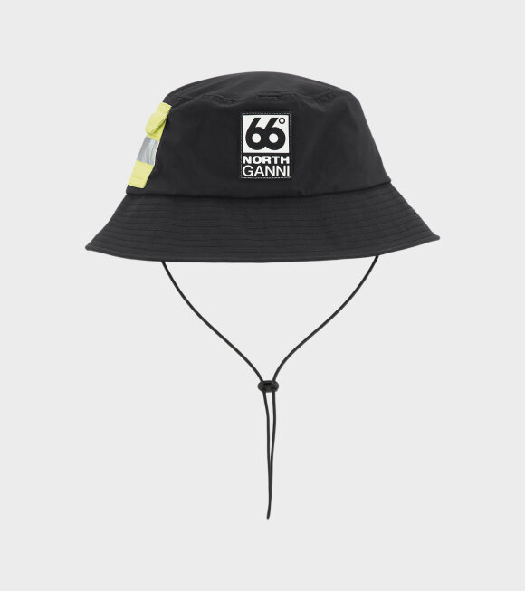 Ganni x 66 North - Tangi Neoshell Bucket Hat Black