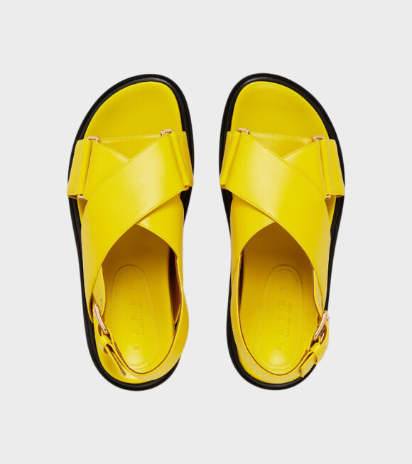 Marni - Fussbett Sandal Yellow 