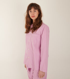 Pyjamas Shirt Purple Pink Stripes