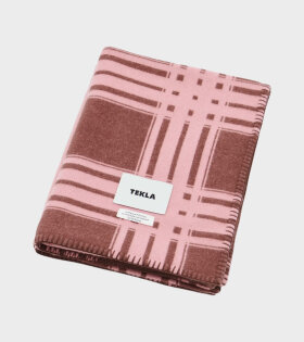 Tekla x Le Corbusier - Le Corbusier Cashmere Lambswool Blanket Pink/Brown