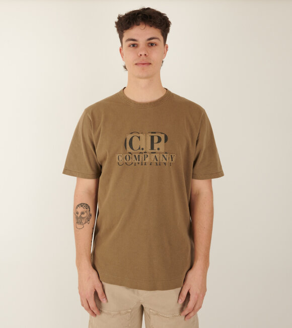 C.P Company - Logo T-shirt Brown