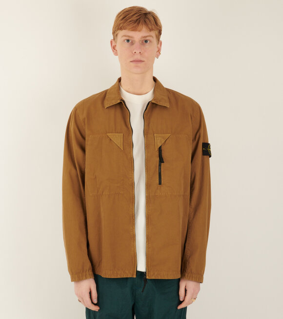 Stone Island - Cotton Patch Overshirt Brown