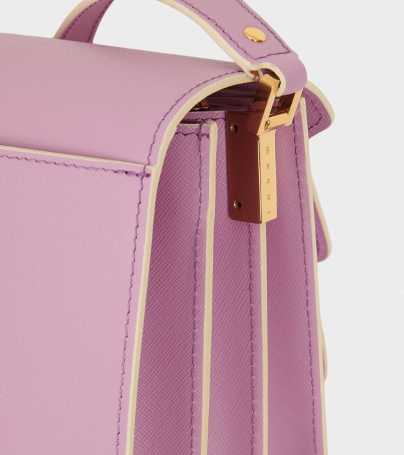 Marni - Medium Trunk Saffiano Bag Pastel Purple