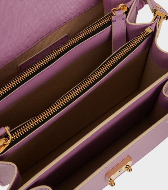 Marni - Medium Trunk Saffiano Bag Pastel Purple