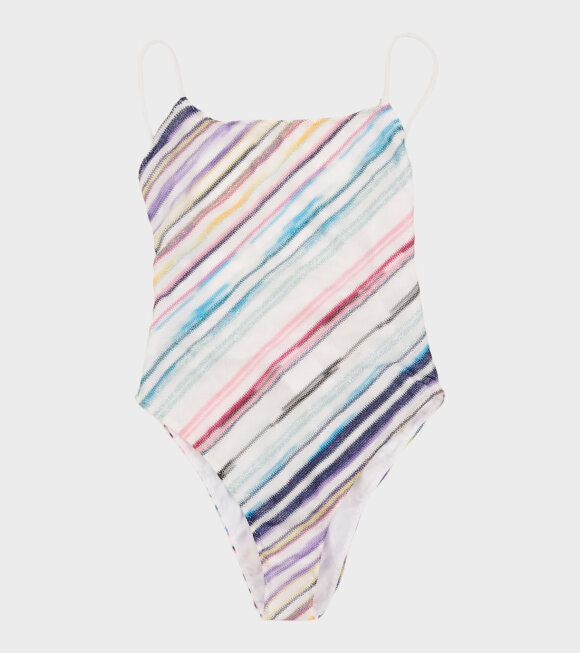 Missoni - Intero Baywatch Swimsuit White/Multicolor