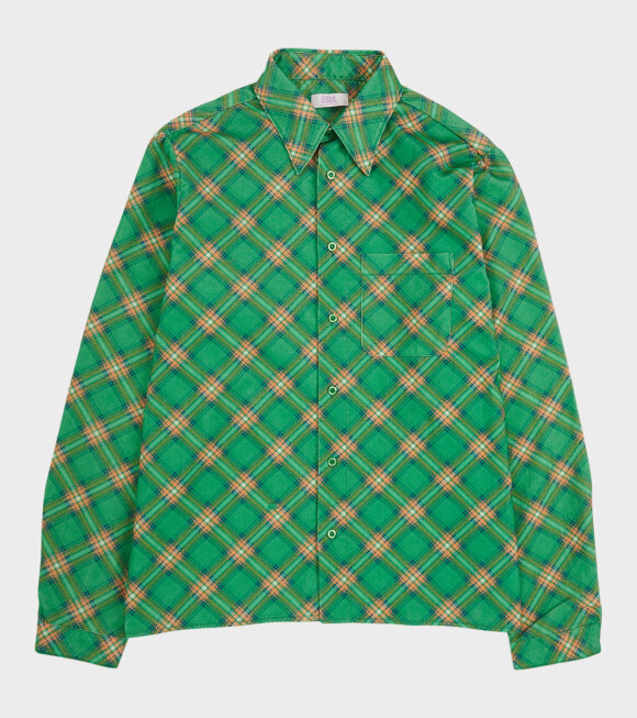 ERL - Corduroy Shirt Green Plaid