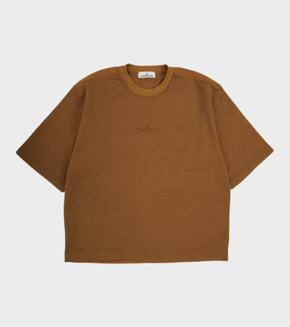 Stone Island - Nylon Back S/S Sweatshirt Cinnamon Brown