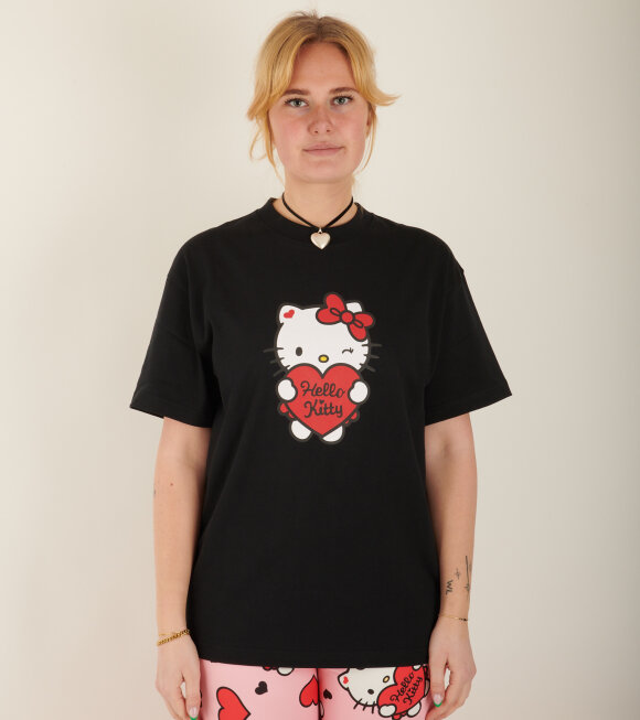 Soulland X Hello Kitty - Heart T-shirt Black