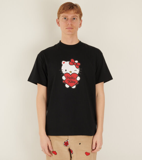 Soulland X Hello Kitty - Heart T-shirt Black