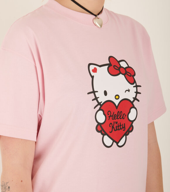 Soulland X Hello Kitty - Heart T-shirt Pink