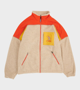 Kria Fleece Jacket Beige/Orange/Yellow