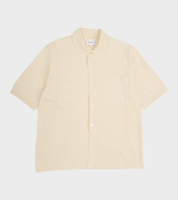Norse Projects - Rollo Cotton Linen S/S Shirt Kit White