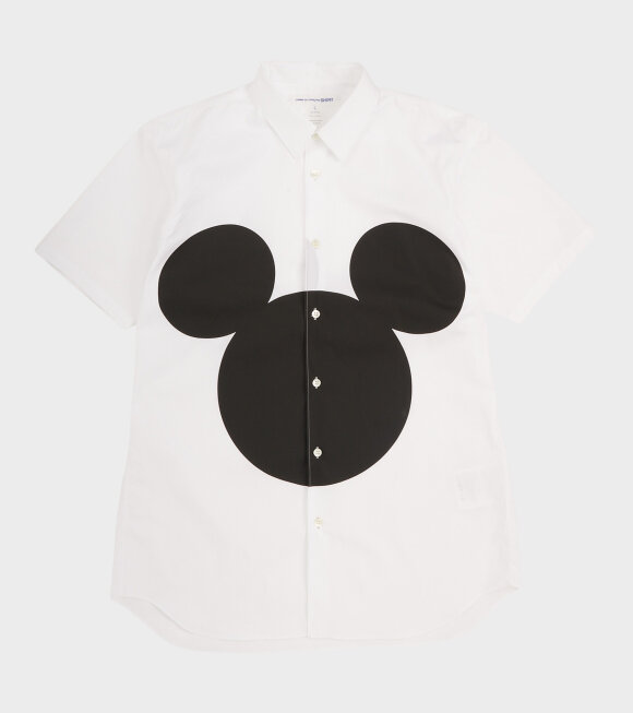 Comme des Garcons Shirt - S/S Mickey Mouse Shirt White