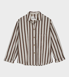 Penelope Shirt Striped Mix Brownie