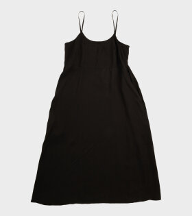 Cupro Slip Dress Black