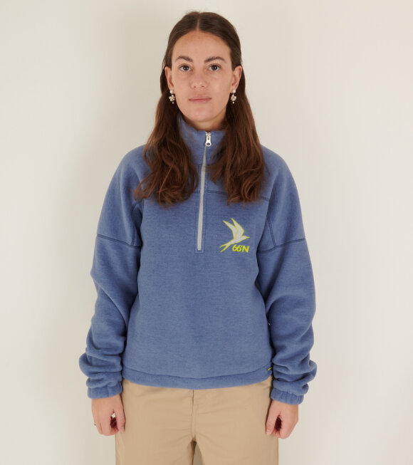 66 North - Kria Cropped Zipneck Dusty Blue