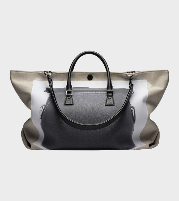 Maison Margiela - Trompe Loeil 5AC Shopping Bag Beige/Black