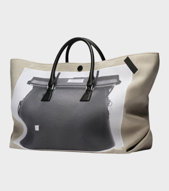 Maison Margiela - Trompe Loeil 5AC Shopping Bag Beige/Black