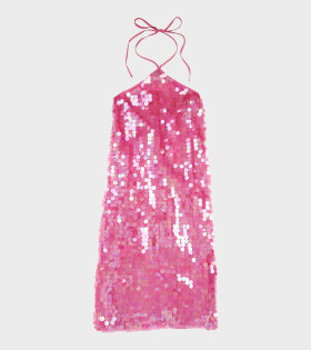 Polly Dress Pink Sequin