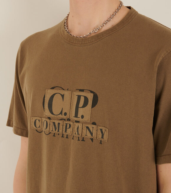 C.P Company - Logo T-shirt Brown