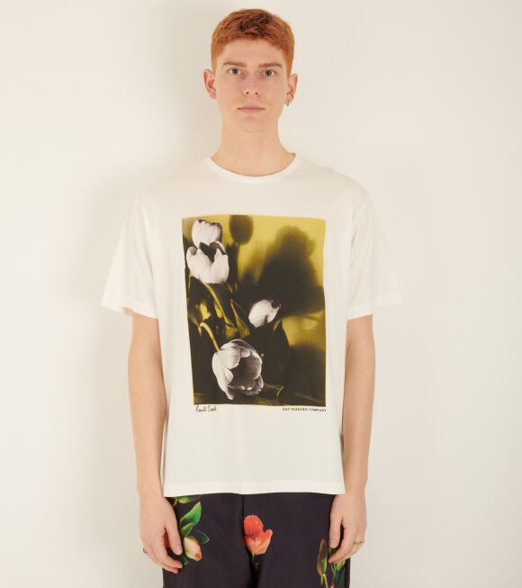 Paul Smith X Pop - Floral Print T-shirt White